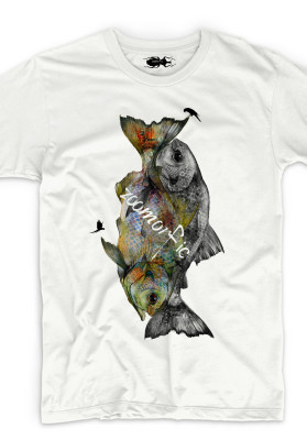 organic t-shirt fish